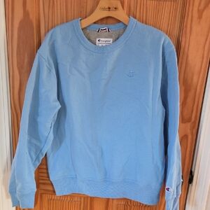 Champion Men's Light Blue Crewneck Sweatshirt